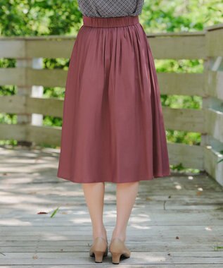 Tiaclasse パニエ付きフレアスカート ピンク