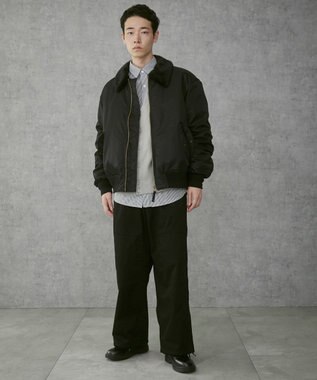 WEGO 【ユニセックス着用ITEM】フライトジャケット ブラック