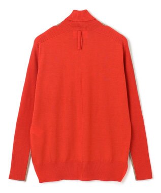 BEIGE， 【洗える】LA MONNAIE / タートルネックニット Milk Tea × Red Orange