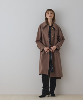 GRACE CONTINENTAL ウールカシミヤリバーコート
