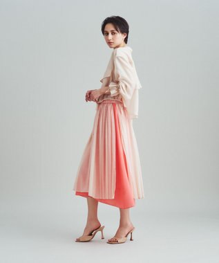 GRACE CONTINENTAL バックコンシャスブルゾン ベージュ