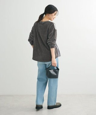 Green Parks ベロアドッキングプルオーバー Gray