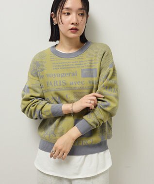 Green Parks ・ｆｕｒｒｙ　ｒａｔｅ　ジャカードニットプルオーバ