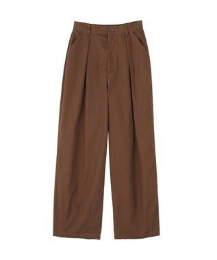 earth music&ecology チノタックパンツ Brown