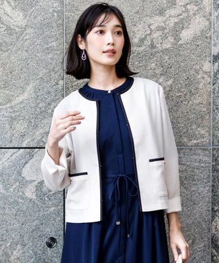 ANY SIS L シアーメッシュ ノーカラージャケット