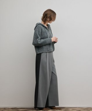 GRACE CONTINENTAL ラップワイドパンツ グレー