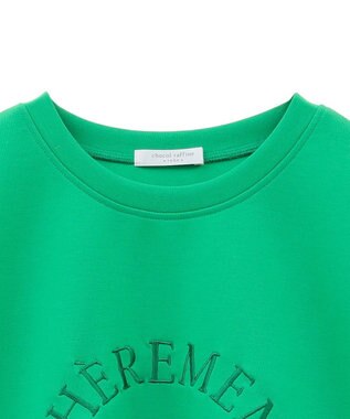 Green Parks ロゴ刺繍ダンボールプルオーバー Green