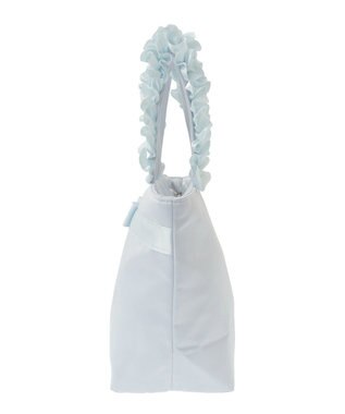 Maison de FLEUR ブランドロゴフリルハンドルトートSバッグ Light Blue