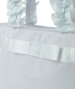 Maison de FLEUR ブランドロゴフリルハンドルトートSバッグ Light Blue