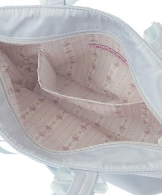 Maison de FLEUR ブランドロゴフリルハンドルトートSバッグ Light Blue