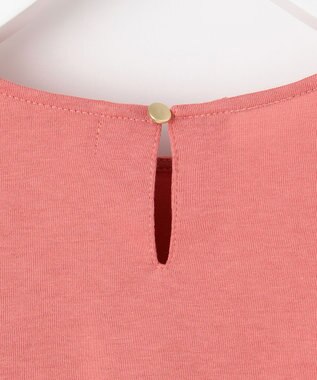 Feroux 【UVケア】ジョーゼットフレアスリーブ Tシャツ ピンク系