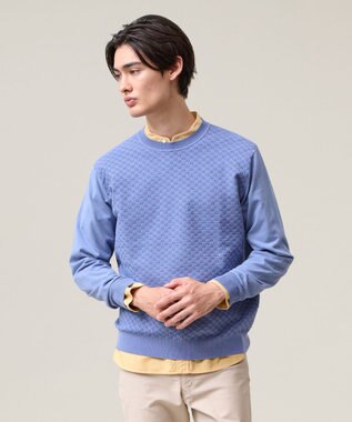 軽やかに着映える上質ベーシック【ストレッチ / イージーケア】【FLEX YARN】クルーネック ニット