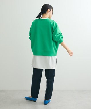 Green Parks ロゴ刺繍ダンボールプルオーバー Green