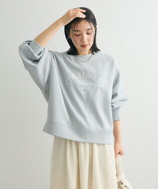 Green Parks ロゴ刺繍ダンボールプルオーバー Gray