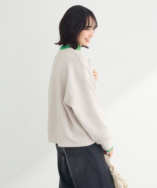 Green Parks ロゴ刺繍ダンボールプルオーバー Beige