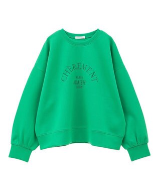 Green Parks ロゴ刺繍ダンボールプルオーバー Green