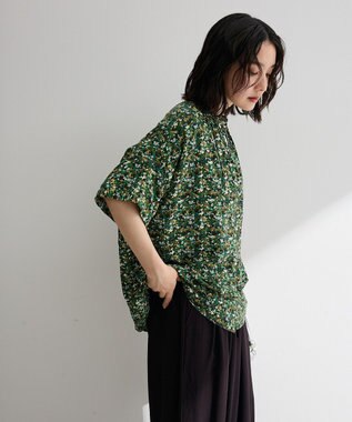 Green Parks 【WEB限定】アソート柄さらっとレーヨンブラウスⅡ Flower