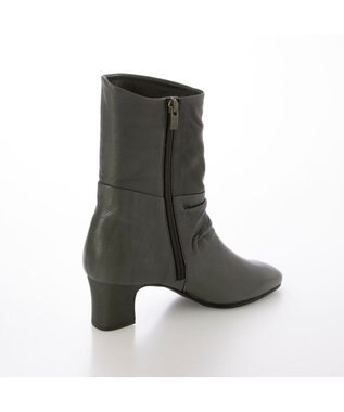 MODE ET JACOMO <D'ICI>ドレープハーフブーツ ダークグレー