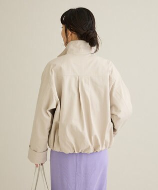 CRAFT STANDARD BOUTIQUE ジップアップミリタリージャケット Ecru