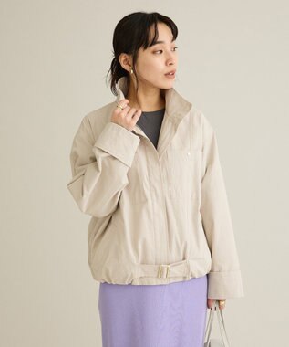 CRAFT STANDARD BOUTIQUE ジップアップミリタリージャケット Ecru