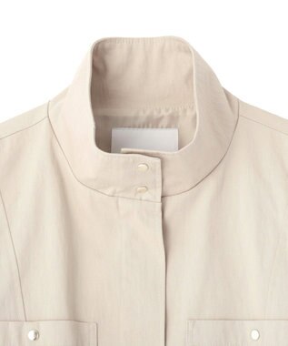 CRAFT STANDARD BOUTIQUE ジップアップミリタリージャケット Ecru