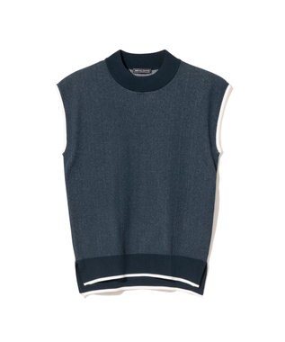 ZERO HALLIBURTON ノースリーブモックネックニット ZHG-W6S8b 85222 ネイビー