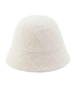 MOONBAT PAUL & JOE ACCESSOIRES 【サイズ調整可】ネコプレート付シャギークロッシェ ホワイト