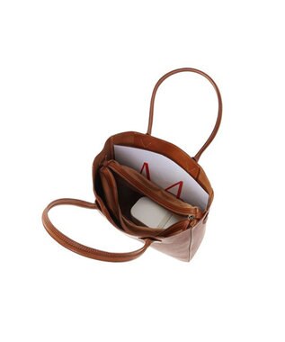 genten ミネルヴァ トートバッグ（中） チャ