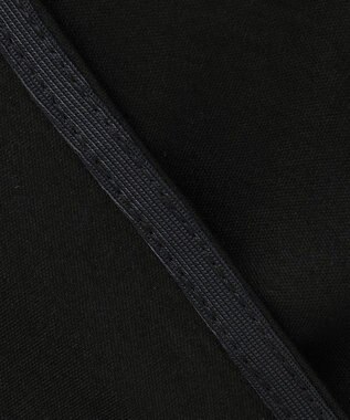 ICB 【洗える】 コンビネーションジャージー ピンタックカットソー ブラック系