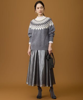 自由区 S フェアアイル ニット オフ系