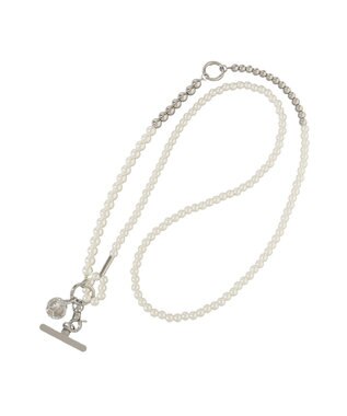 earth music&ecology マルチパールストラップ Silver