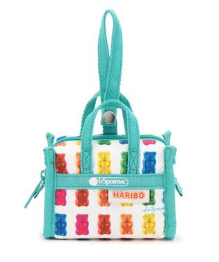 LeSportsac MICRO WEEKENDER CHARM/ハリボーゴールドベアーズミント ハリボーゴールドベアーズミント