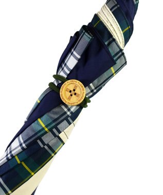 +RING 【UPF50＋】【限定/日本製】晴雨兼用傘（長ショート）GRN-CHK SR429 緑