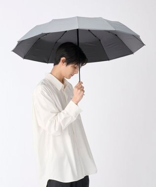 MOONBAT 【遮光100％/超軽量/耐久性】マジで軽い傘 晴雨兼用 折りたたみ日傘 マジカルテックプロテクション Tough 12 rib 55cm ライトグレー