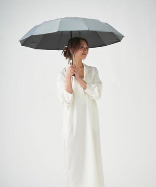 MOONBAT 【遮光100％/超軽量/耐久性】マジで軽い傘 晴雨兼用 折りたたみ日傘 マジカルテックプロテクション Tough 12 rib 55cm ライトグレー