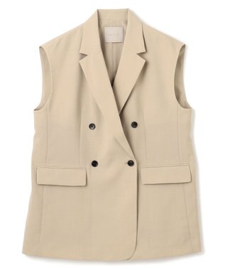 UNFILO TENNEN TOUCH テーラードジレ ベージュ