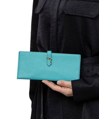 LANVIN en Bleu リュバン 薄マチ長財布 ブルー