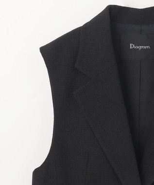 GRACE CONTINENTAL ブッチャーテーラーベスト ブラック