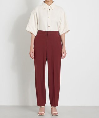 NAVE 【ReNAVE　洗える】バックサテンジョーゼット バーガンディ