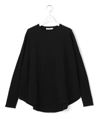 ICB 【洗える】ヴィスコースワイド プルオーバー ブラック系