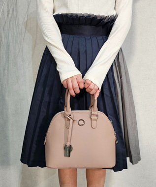 style code 【MERCURYDUO/マーキュリーデュオ】メタルアイレット　ハンドバッグ スモーキーピンク