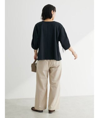 Green Parks 袖ドロストプルオーバー Black