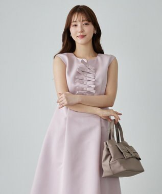 TOCCA TIED RIBBON NYLONBAG バッグ ベージュ系