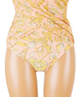 San-ai Resort（三愛水着楽園） 【SALE】【Reir　Premium】Columbia patch（Liberty Fabric)　 ワンピース水着 9号/11号 ピンク