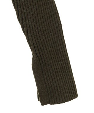 CRAFT STANDARD BOUTIQUE 襟付きニットコンパクトカーディガン Green