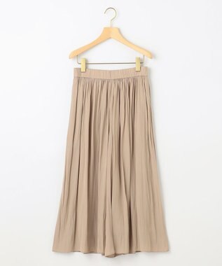 組曲 L 【WEB限定カラーあり】ギャザーライトデシン パンツ ベージュ系