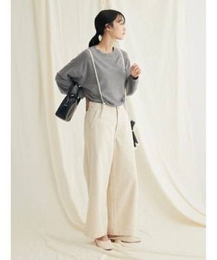 CRAFT STANDARD BOUTIQUE とてもちクルーネックニットプルオーバー Gray Mixture