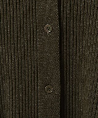 CRAFT STANDARD BOUTIQUE 襟付きニットコンパクトカーディガン Green