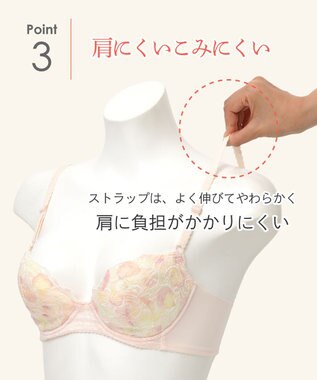 Wing 【ナチュラルフィットブラ】 自然なまる胸シルエット もっちりふんわり触感 KB2020 ウイング／ワコール シェルピンク