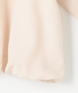 組曲  ギャザーリボン バルーンブラウス グレージュ系